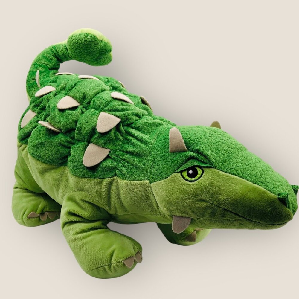 Jättelik Ankylosaurus Dinosaur Soft Toy Plush 22" Green By IKEA Retired